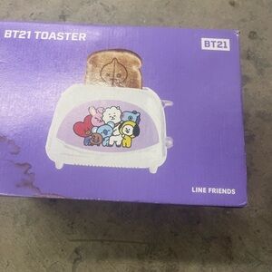 BT21 Cartoon Character Toaster - Purple